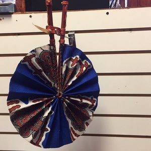 African Print Fan. Please this Fan is SOLD💲💲💲💲